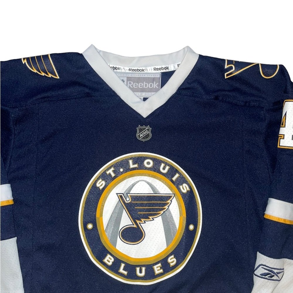vintage st louis blues jaroslav halak reebok nhl hockey jersey - Picture 4 of 8